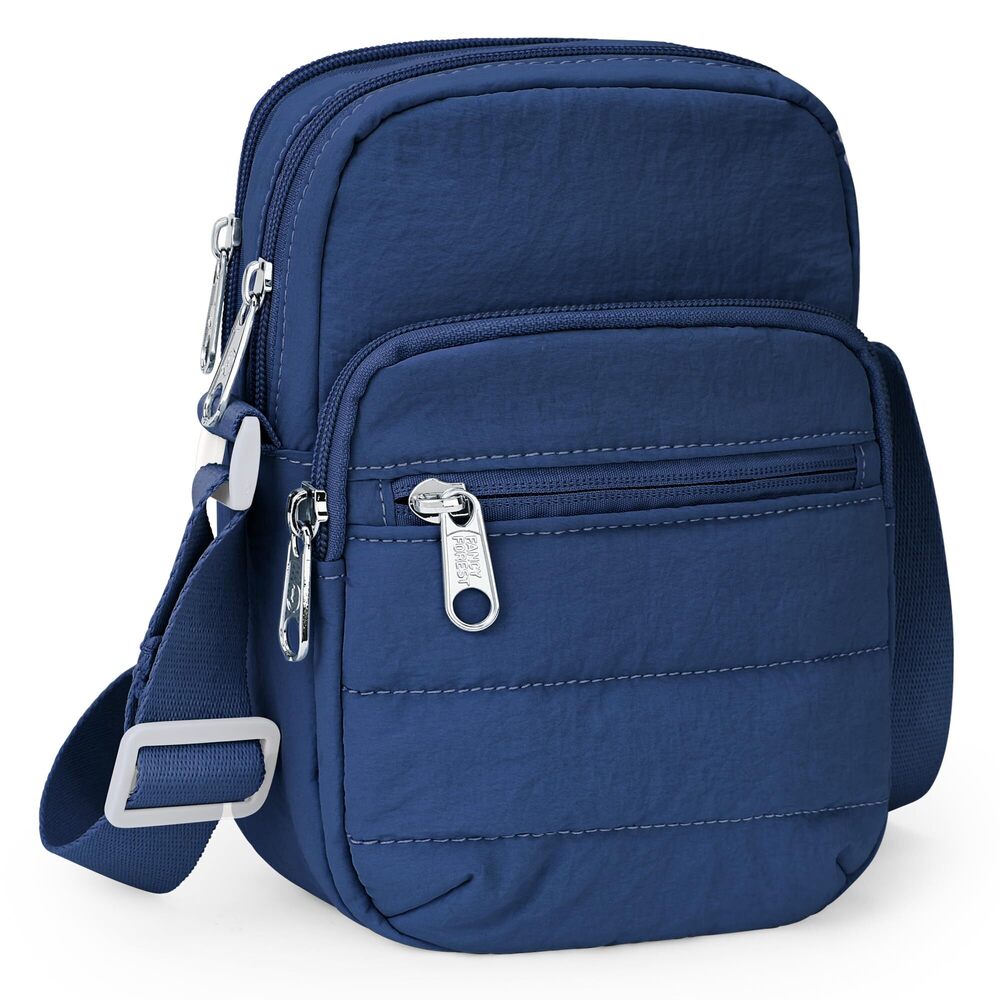 5038 Crossbody Card Bag , Zipper Phone Bag RFID Card Slots Shoulder Purse
